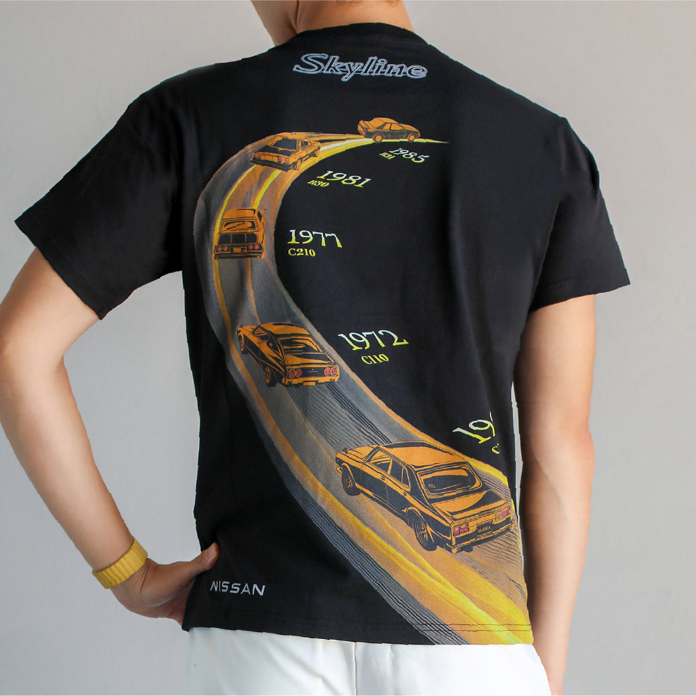 【日産 × クラシカ横浜】コラボ Tシャツ <軌跡>