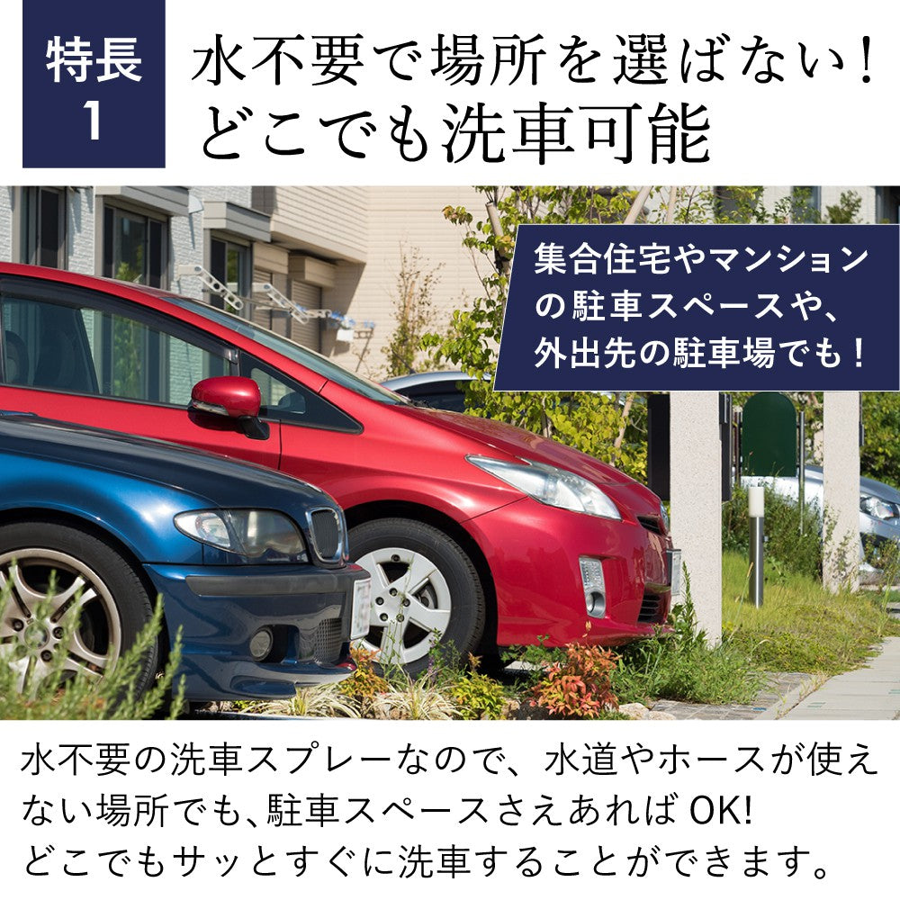 水のいらない洗車スプレー 瞬（しゅん）