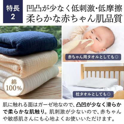 【クラシカオリジナル】綿100％ インパイルフェイスタオル 柔（やわら）