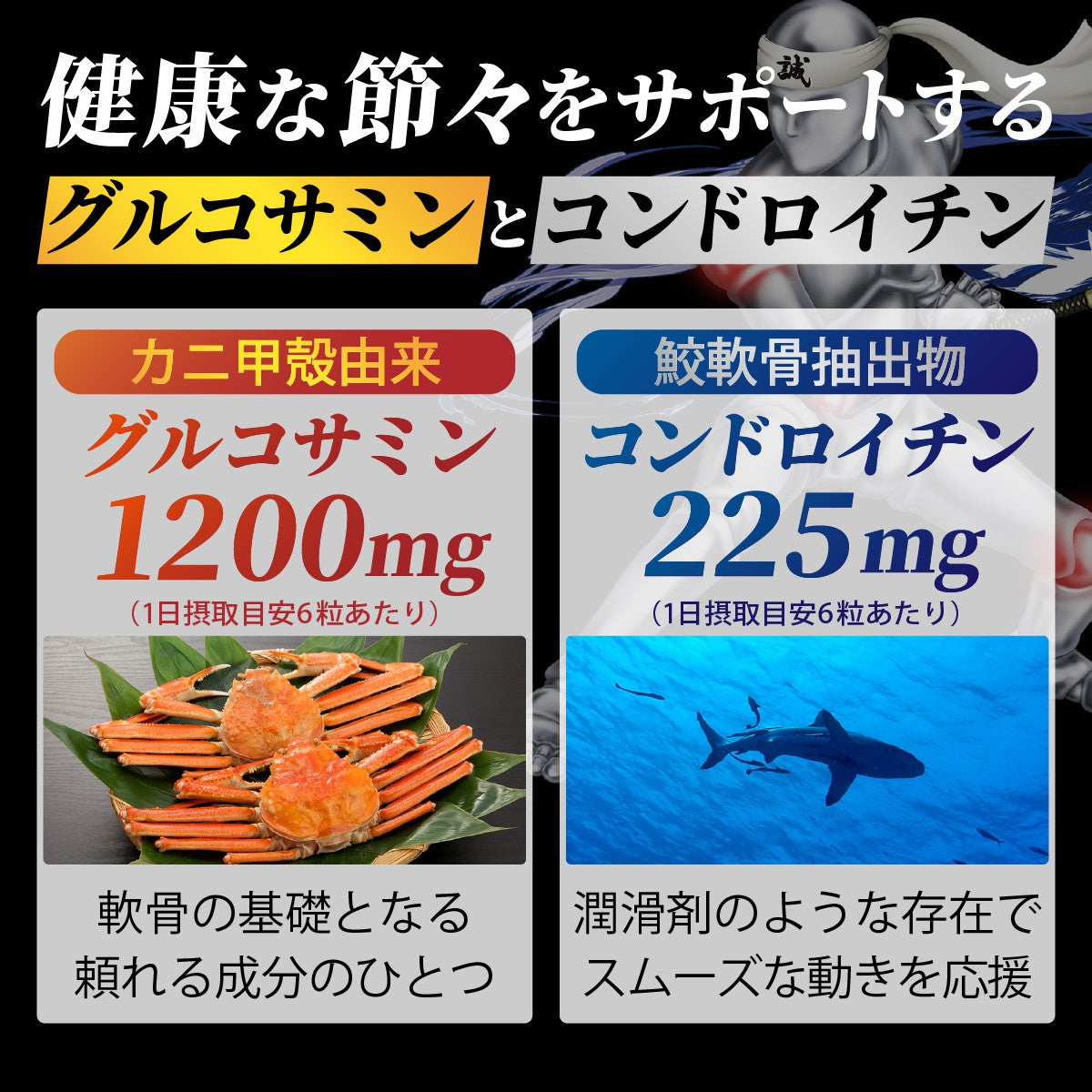 グルコサミン コンドロイチン サプリメント 土方良造（ひじかたよしぞう） 30日分